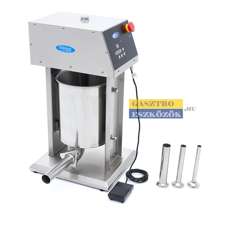 Maxima elektromos hurkatöltő kolbásztöltő 10 liter digitális vezérlés
