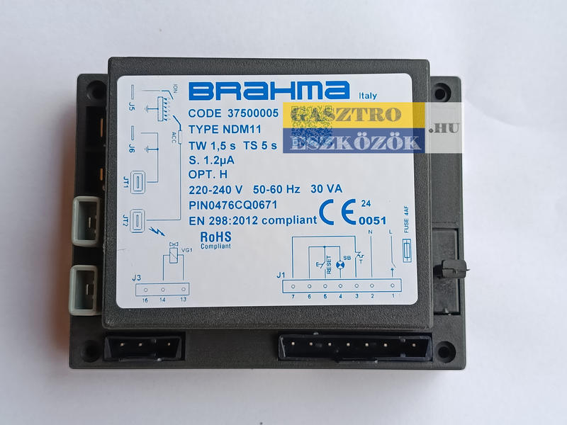 Brahma NDM11 automatika GLR GLF RKG gázüzemű üstökhöz